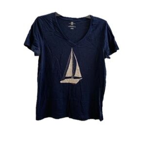 Tommy Hilfiger Ladies V-neck Tee Top Size: Medium